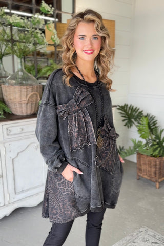 Bowdacious Black Shirts & Tops Blue Velvet