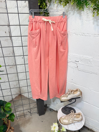 Settle Down Pant Set Coral Top & Pant Set Davi & Dani