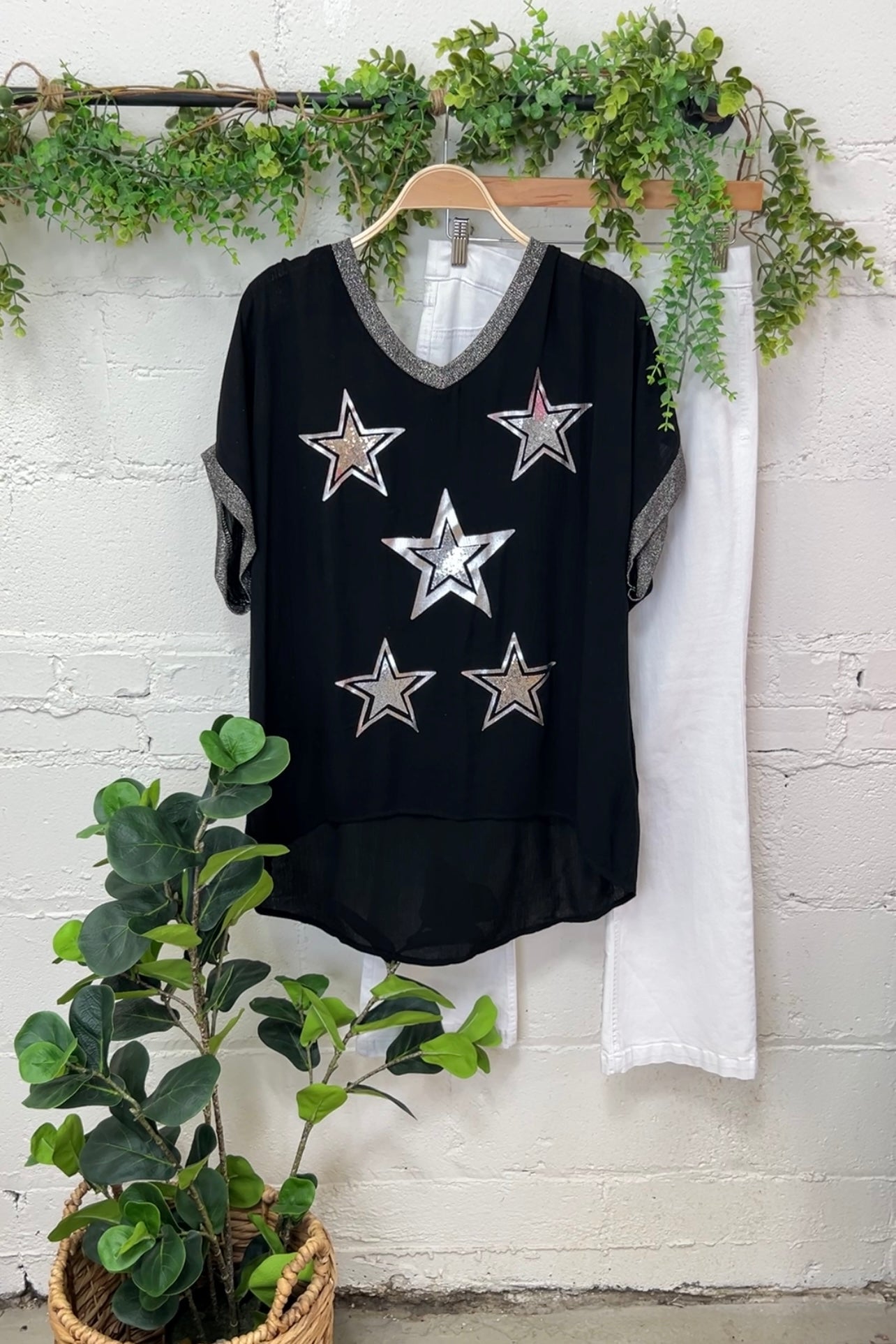 Shoot For The Stars  Oz One Size Black/Stars 