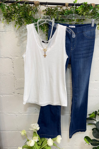 Cornelia Tank White Tank Top YOLLY