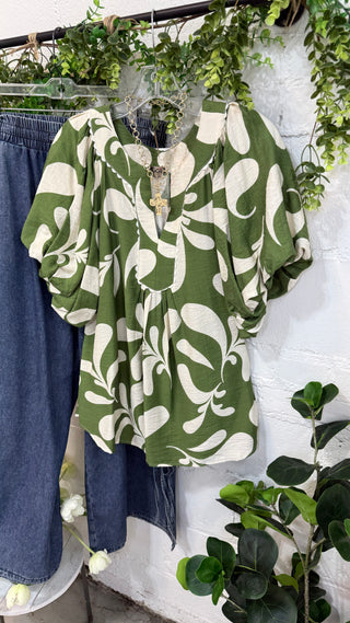 Ellington Top Olive Mix Shirts & Tops Gigio