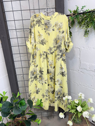 Enchanted Maxi Dress Yellow Dresses S & F/ Italy