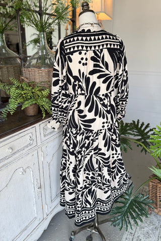Megan Midi Dress Black by Umgee