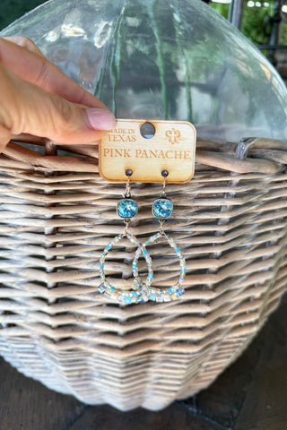 Ivanka Earrings Blue by Pink Panache RESTOCK Soon Earrings Pink Panache