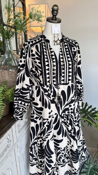 Megan Midi Dress Black by Umgee
