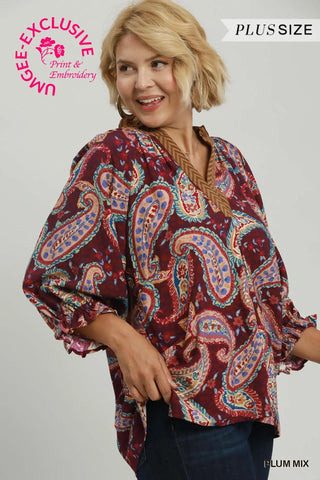Jennifer Top Plum by Umgee