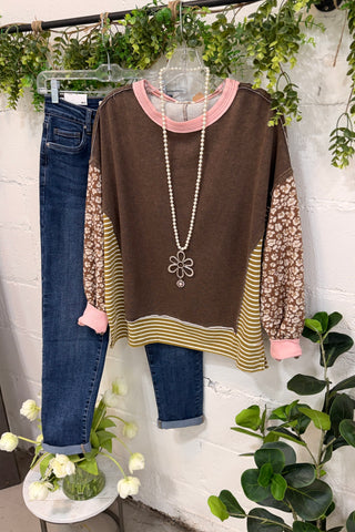 Transitions Top Coffee by Easel Shirts & Tops Easel