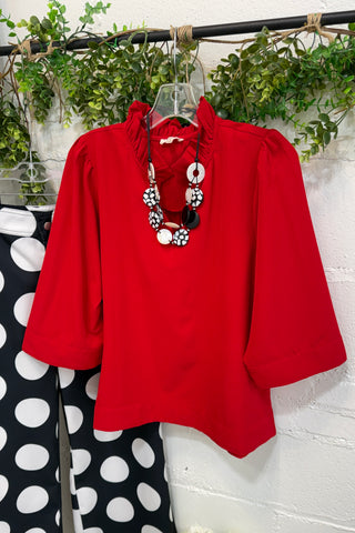 Devon Top Red by Jodifl Shirts & Tops Jodifl
