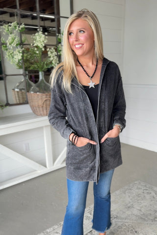 Lexley Cardi Wash Black Cardigan Staccato