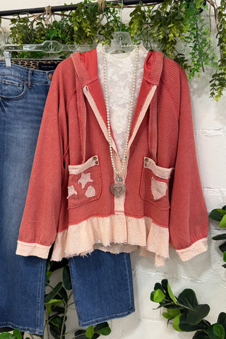Promise Me Top Coral by POL