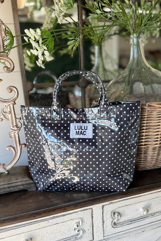 Lulu Mac Polka Dot Tote Yellow Tote Lulu Mac