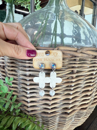 Blessings Earrings Silver by Pink Panache Earrings Pink Panache