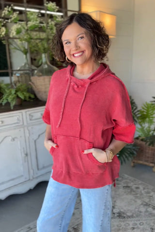 Lyla Jane Top Red by J Her Shirts & Tops J Her