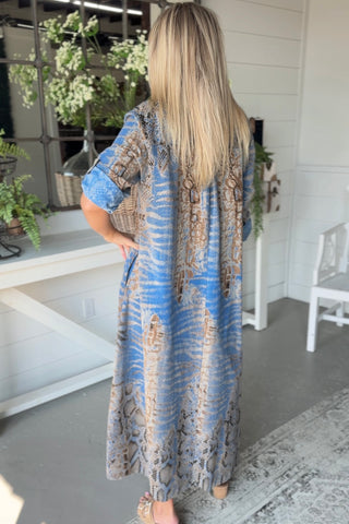 Movement Dress Dusty Blue Dresses S F Moda