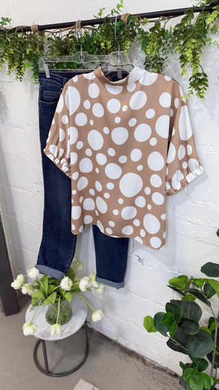 Gabby Top Taupe by Jodifl Shirts & Tops Jodifl