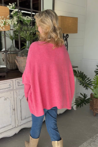 Pleating Heart Rose sweater Mina Rosa/Miss Carla