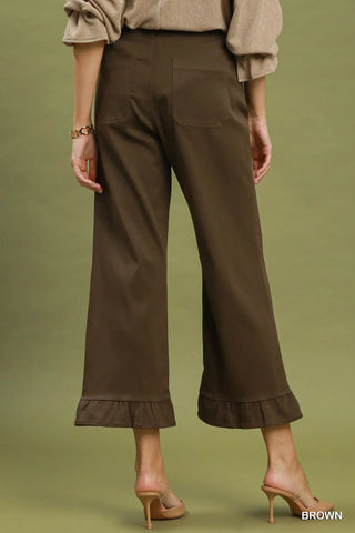 Dillydally Pants Brown by Umgee