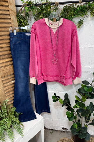 Playful Top Hot Pink
