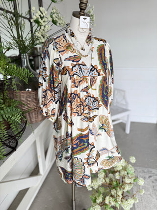 Briar Patch Dress Cream by Umgee Dresses Umgee