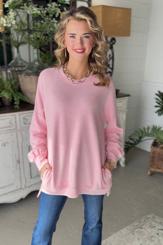 Yes Girl Pink Shirts & Tops Zenana