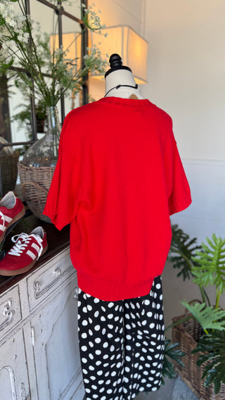 Marcy Sweater Red by Glam Sweater Glam