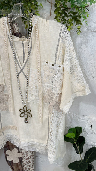 Poetry Top Natural by POL Clothing Shirts & Tops Pol Clothing