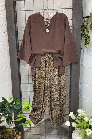 Cecelia Top Mocha by Umgee Shirts & Tops Umgee