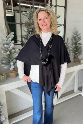 Romie Ruana Wrap Black Wrap Wona Trading