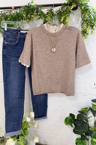 Insights Sweater Latte by Umgee Sweater Umgee