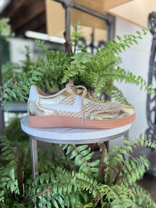 Hadley Shoes Gold/White Shoes La Sheela