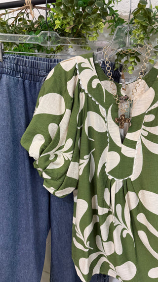 Ellington Top Olive Mix Shirts & Tops Gigio