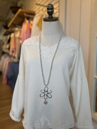 Daydreamer Top Ivory Shirts & Tops MuMu