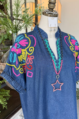 Sweet Summer Top Denim by Umgee