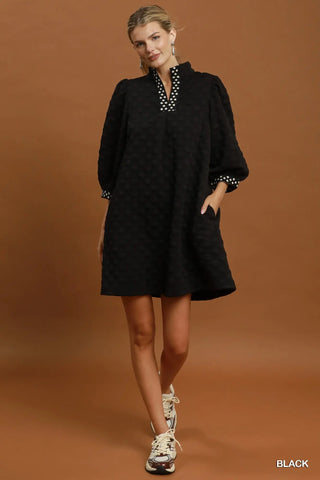 Jackpot Dress Black by Umgee