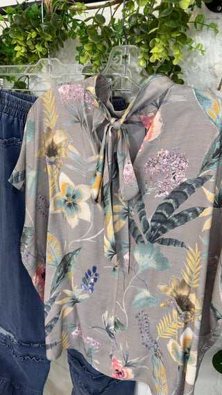 Ricki Top Silver by Umgee Shirts & Tops Umgee