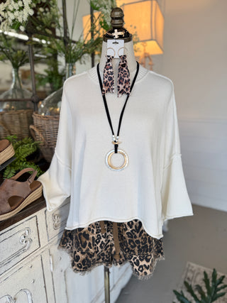 Hampton Sweater Cream Sweater Tres Bien