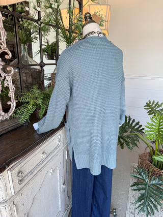 Diane Cardigan Blue Gray