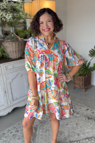 Sweet and Sassy Dress Cream by Umgee Dresses Umgee