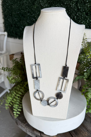 Dimensions Necklace Grey