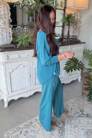 Coziness Top Teal by Umgee