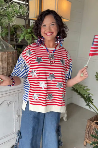 Liberty Belle Top Red