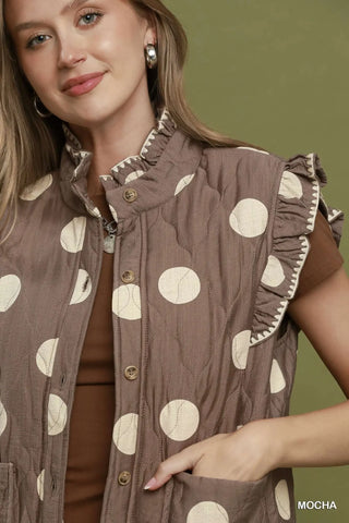 Roberta Vest Mocha by Umgee Vest Umgee