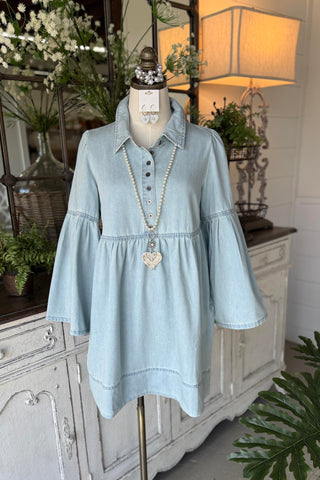 Backroads Dress Lt Denim