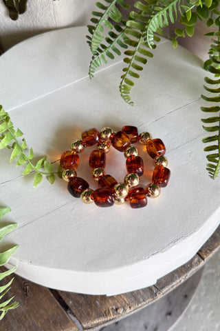 Ortega Bracelet Set Brown