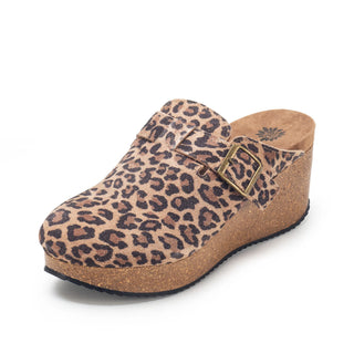 Mulani Leopard Clogs by Yellow Box