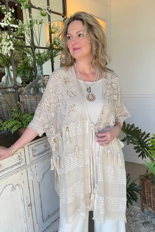 Kathleen Cardigan Natural Cardigan Pol Clothing