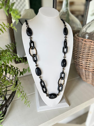 Behold Necklace Black Necklaces Miss Carla