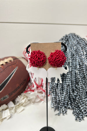 Alabama Elephant Earrings