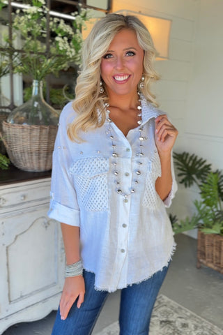 Celia Linen Top White Shirts & Tops New Afeis