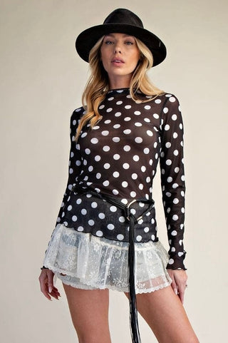 Sheerly Beloved Top Black by Easel